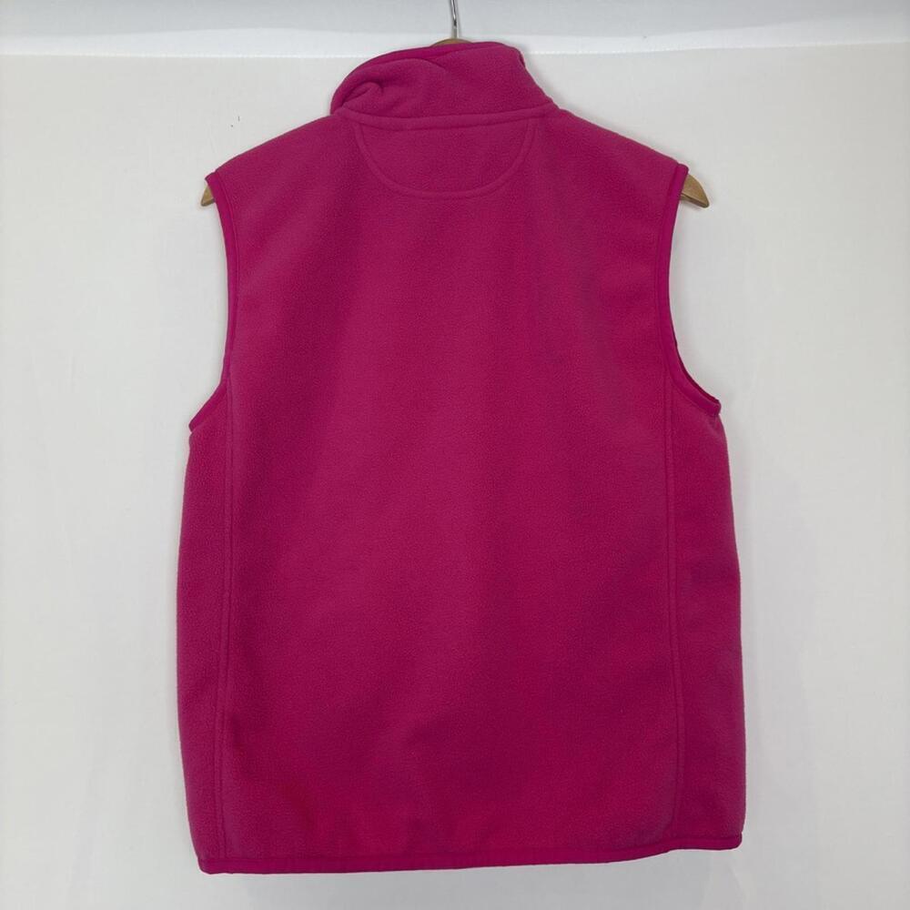 Polo Golf Ralph Lauren Bright Barbie Pink Fleece Preppy Spring Full Zip Vest - Picture 4 of 6